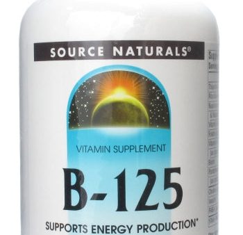 SOURCE NATURALS - Vitamin B-125  - 180 Tablets Fashion