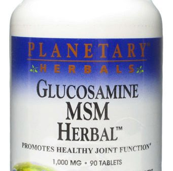 PLANETARY HERBALS - Glucosamine MSM Herbal 1000 mg - 90 Tablets Online Sale