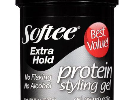 SOFTEE - Protein Styling Gel Dark Extra Hold - 8 oz. (227 g) Supply