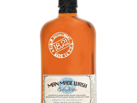 18.21 Man Made Conditioning Shampoo and Body Wash - Absolute Mahogany 532ml Online Hot Sale