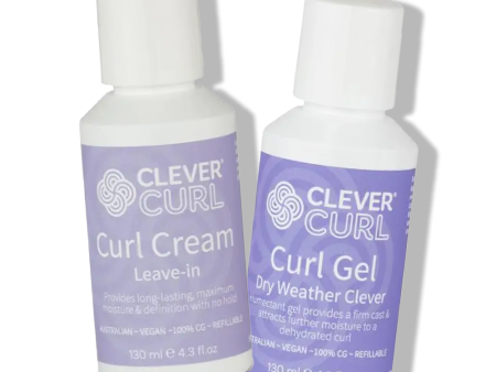 Clever Curl Cream & Dry Weather Gel Styling Duo Bundle Discount