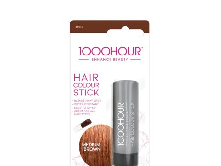 1000 Hour Hair Colour Stick - Medium Brown For Sale