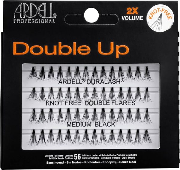 Ardell Double Individual Knot Free Medium Black Lashes For Discount